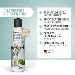 Neemöl Shampoo – Natürlicher Schutz und Pflege für Hunde 250ml