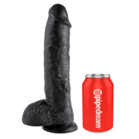 King Cock 10 inch Balls Black