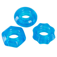 Stretchy cock ring set 3 pcs.