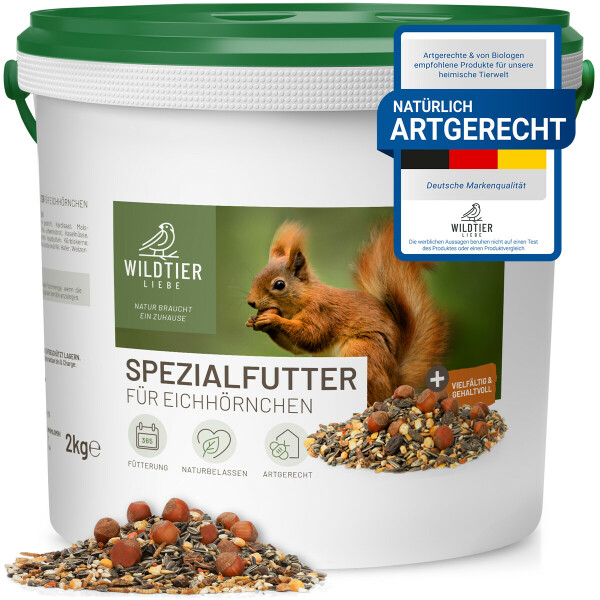 Spezialfutter für Eichhörnchen 2kg - Naturprodukt in Premium-Qualität